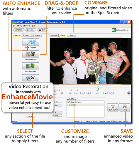 برنامج لتحسين جودة الافلام EnhanceMovie 2.4.3