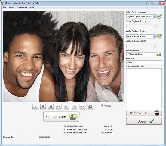 Start using Movavi video recording software