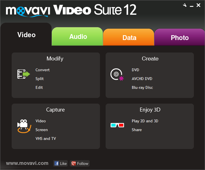 Movavi Video Suite Screenshot