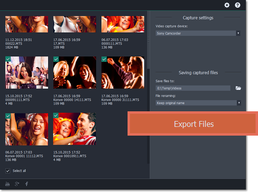 how to extract all files from avchd collection