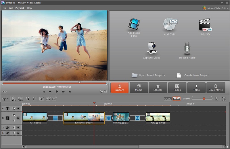 movavi video editor free trial watermark