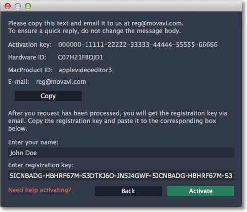 Movavi Activation Key List