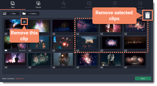 themes for movavi slideshow maker