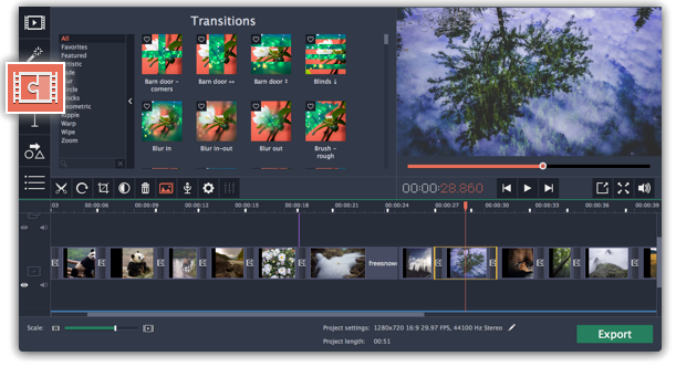total video tools mac transitions