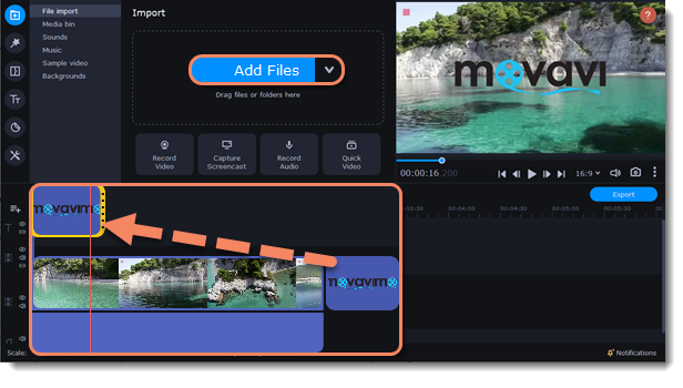 movavi video editor watermark